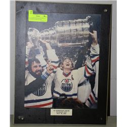 1ST EDMONTON OILER STANLEY CUP MAY 20/1984 PICTURE