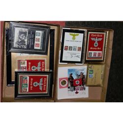 FLAT OF FRAMED GERMAN STAMPS X2
