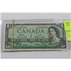 Image 1 : 1954 ONE DOLLAR BANKNOTE X2