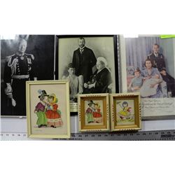 FLAT OF VINTAGE PICTURES INCLUDING
