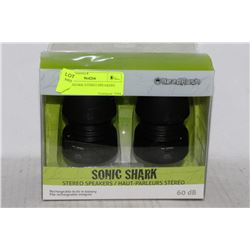 SONIC SHARK STEREO SPEAKERS  60DB