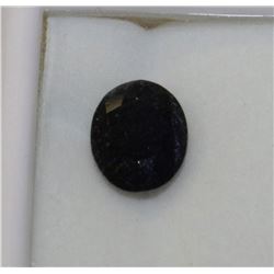 HUGE 3.49CT BRILLIANT OVAL BLUE NATURAL IOLITE