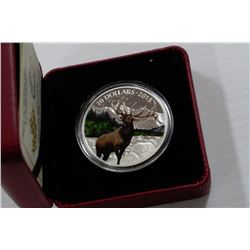 RCM 2015 20$ FINE SILVER COIN MAJESTIC ELK