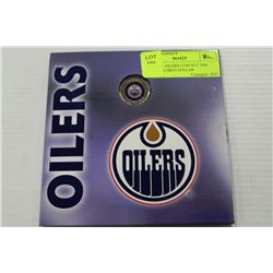 RCM NHL OILERS COIN SET 2008 WITH COLORED DOLLAR