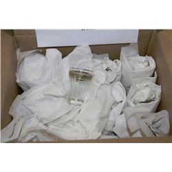 13 PIECES OF VINTAGE HAND BLOWS CRYSTAL GLASSES