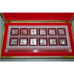 12PC. ELECTROPLATED YEAR OF THE RABBIT COIN SET