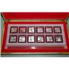Image 1 : 12PC. ELECTROPLATED YEAR OF THE RABBIT COIN SET