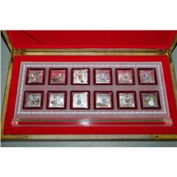 12PC. ELECTROPLATED YEAR OF THE RABBIT COIN SET