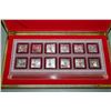 Image 1 : 12PC. ELECTROPLATED YEAR OF THE RABBIT COIN SET