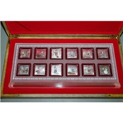 12PC. ELECTROPLATED YEAR OF THE RABBIT COIN SET