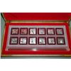Image 1 : 12PC. ELECTROPLATED YEAR OF THE RABBIT COIN SET
