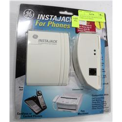 GE INSTA JACK FOR PHONES FOR CORDLESS/CORDED