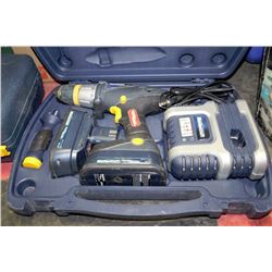 MASTERCRAFT 18V CORDLESS DRILL W/2 BATTERIES AND