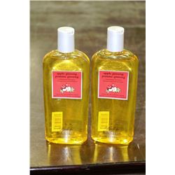 TWO 355ML BOTTLES APPLE GINSENG SHAMPOO