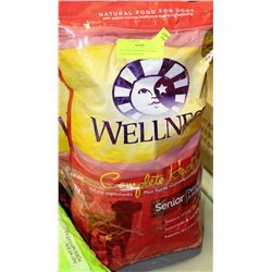 2-BAGS WELLNESS SENIOR DOG FOOD 6LBS EACH BAG