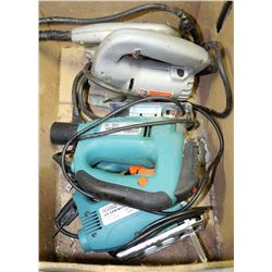 BOX WITH ASSORTED 4 JIG SAWS