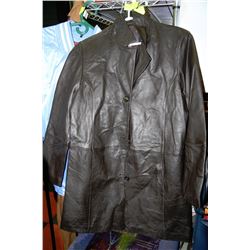 TCM BLACK LEATHER MEN'S JACKET