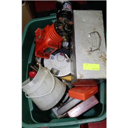 TOTE WITH ASST TOOLS INCLUDING .O'RING SET,DRILL