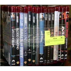 BUNDLE OF 15 ASSORTED HD DVD MOVIES