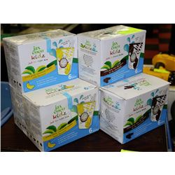 LOT OF 2 BUNDLES  JAX COCO GOURMET JUICE BOX FOR
