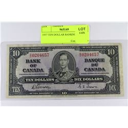 1937 TEN DOLLAR BANKNOTE