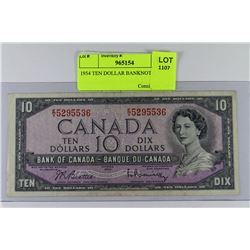 1954 TEN DOLLAR BANKNOTE