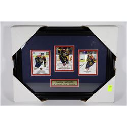 FRAMED SET OF 3 CONNER MCDAVID PRE ROOKIE CARDS