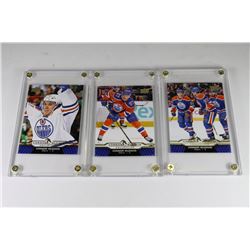 CONNOR MCDAVID FIRST YEAR OILER CARDS X3