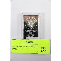 SUNSHINE MINTING INC 1-OZ SILVER BAR