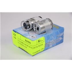 JEWELLERS LOUPE 60 POWER WITH LED LIGHTS +UV