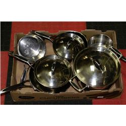 9-PC LAGOSTINA COOKWEAR SET W/LIDS