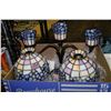 Image 1 : 14PC MOSIAC STAINGLASS PARTYLITE CANDLEBRA