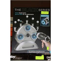 HOVERING BALL TARGETING GAME WITH DART GUN