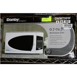 WHITE DANBY DESIGNER MICROWAVE