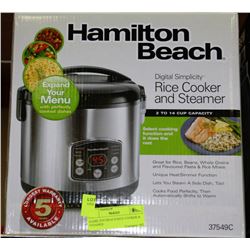 HAMILTON BEACH RICE COOKER & STEAMER