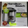 Image 1 : HAMILTON BEACH RICE COOKER & STEAMER