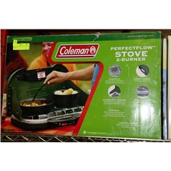 COLEMAN PERFECT FLOW 2 BURNER STOVE