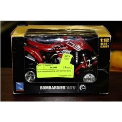 NEW BOMBARDIER ATV TOY IN BOX