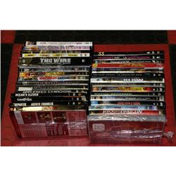 TWO BUNDLES OF 15 DVDS