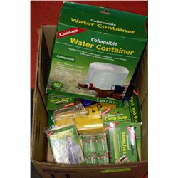 BOX OF NEW SURVIVAL GEAR