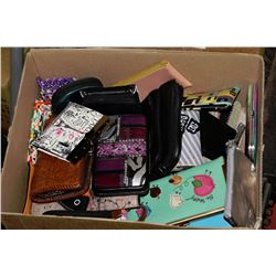 BOX FULL OF WALLETS & SOME CHANGE PURSES