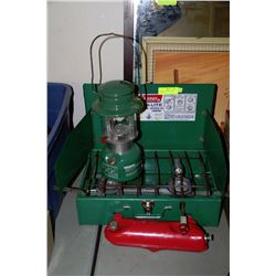COLEMAN CAMPSTOVE AND LANTERN