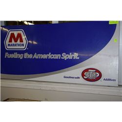 MARATHON GASOLINE TIN SIGN