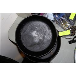 LOT OF 2 CAST IRON SKILLETS