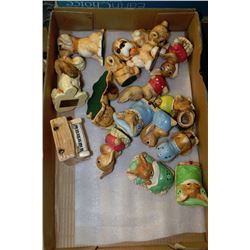 LARGE FLAT OF PENDELFIN & TINKERWARE 16PCS