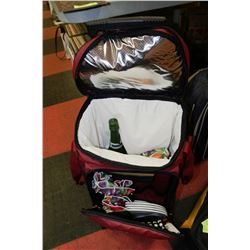BAG WITH TELESCOPIC HANDLE AND WHEELS PICNIC