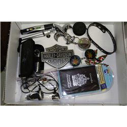 BOX W/HARLEY DAVIDSON METAL DECAL,