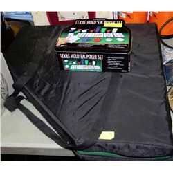 PORTABLE TEXAS HOLDEM POKER TABLE TOP WITH