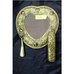 VINTAGE HEART SHAPED ENTRANCE WAY MIRROR