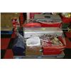 Image 1 : PALLET OF CONTRACTOR TOOLS INCL. TILE SAW,TOOLS,